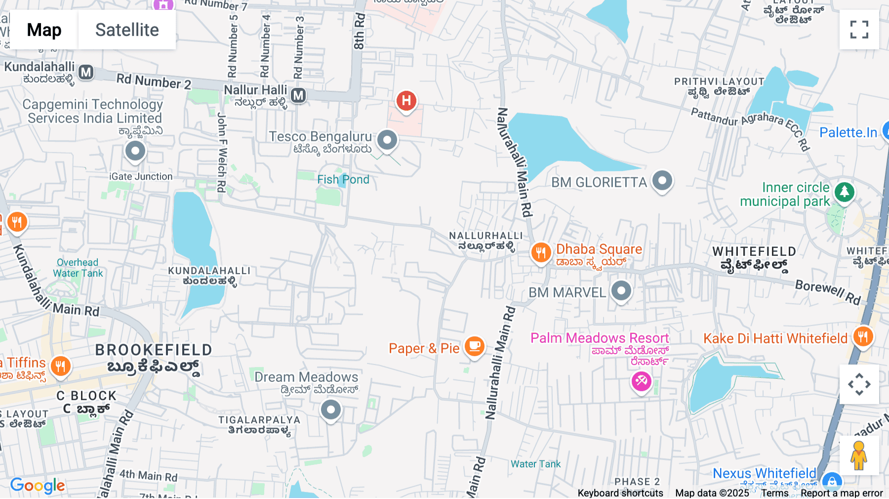 Click for interative map of Brigade IRV, 9th &10th Floors, Nallurhalli, Whitefield, Bengaluru, Karnataka, Bangalore