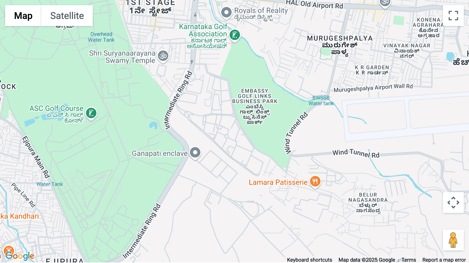 Click for interative map of Embassy Golf Links, Cinnabar Hills Off Intermediate Ring Road, Domlur I Stage, Bangalore
