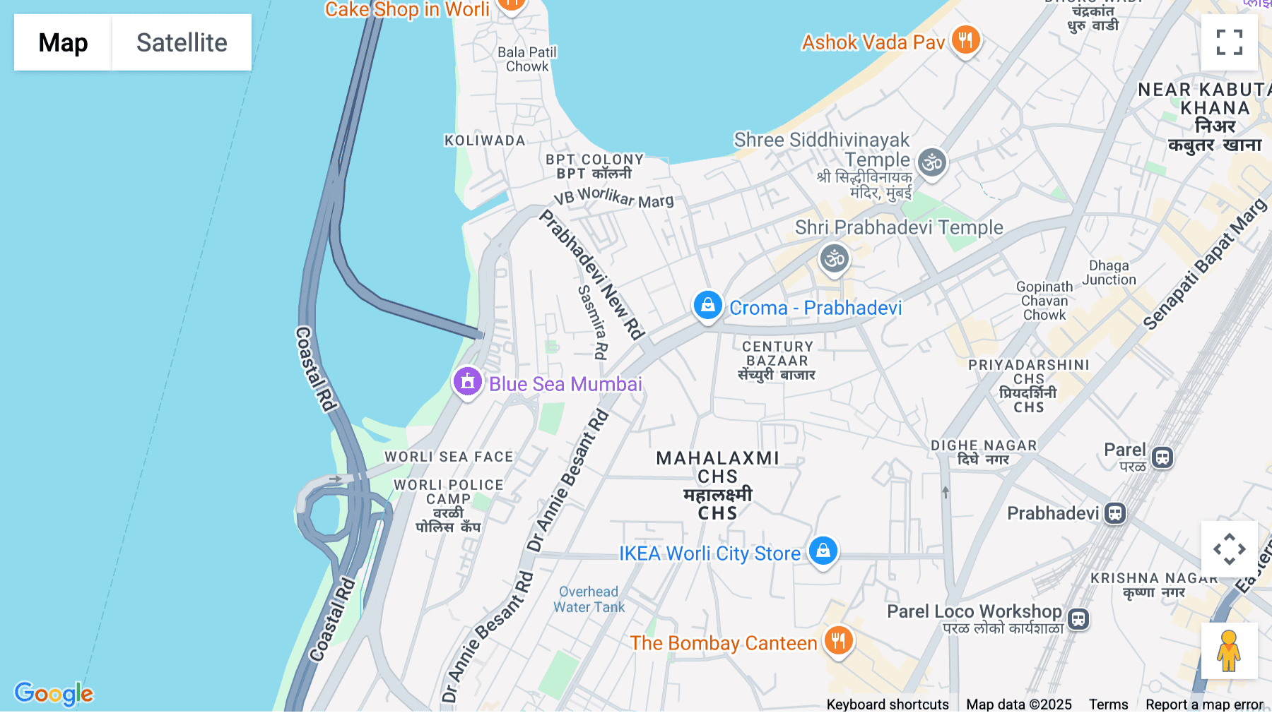 Click for interative map of 1st floor, 264-265, Dr. Annie Besant Road, Worli, Mumbai, Mumbai