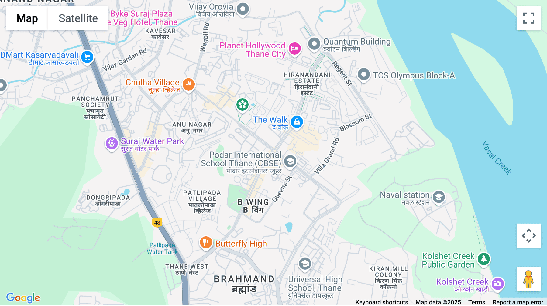 Click for interative map of Zenia Building, Hiranandani Circle, Hiranandani Business Park, Off Ghodbunder Road, Thane Mumbai MH 4600607, Mumbai