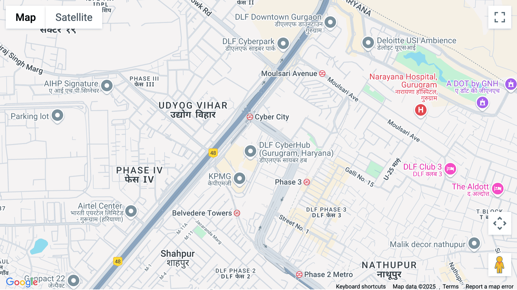 Click for interative map of DLF Forum, DLF Cybercity, Phase III, Gurugram