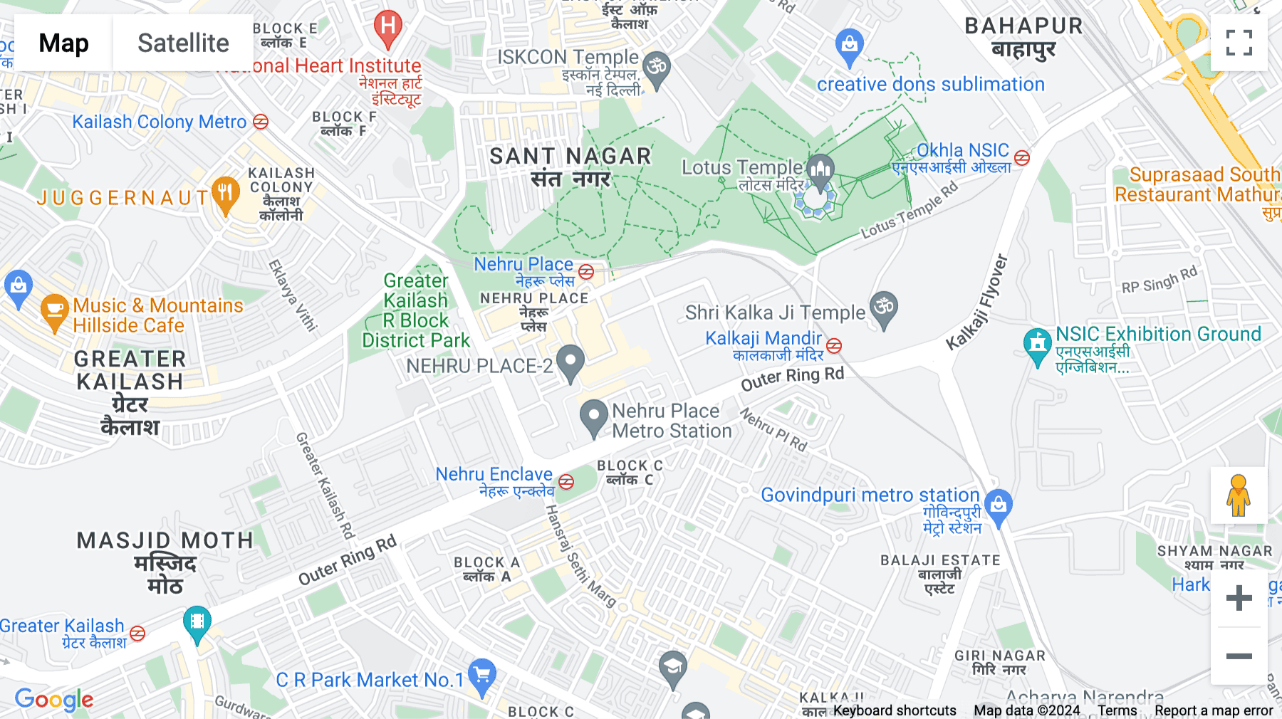 Click for interative map of The Great Eastern Centre (GESCO), 70, Behind IFCI Tower, New Delhi