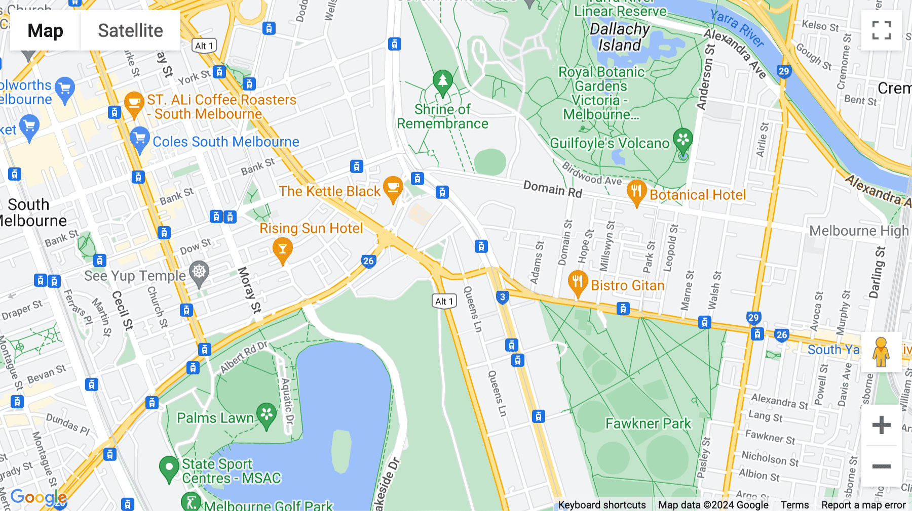 Click for interative map of Level 1, 1 Queens Road, Melbourne, Australia, Victoria, Melbourne