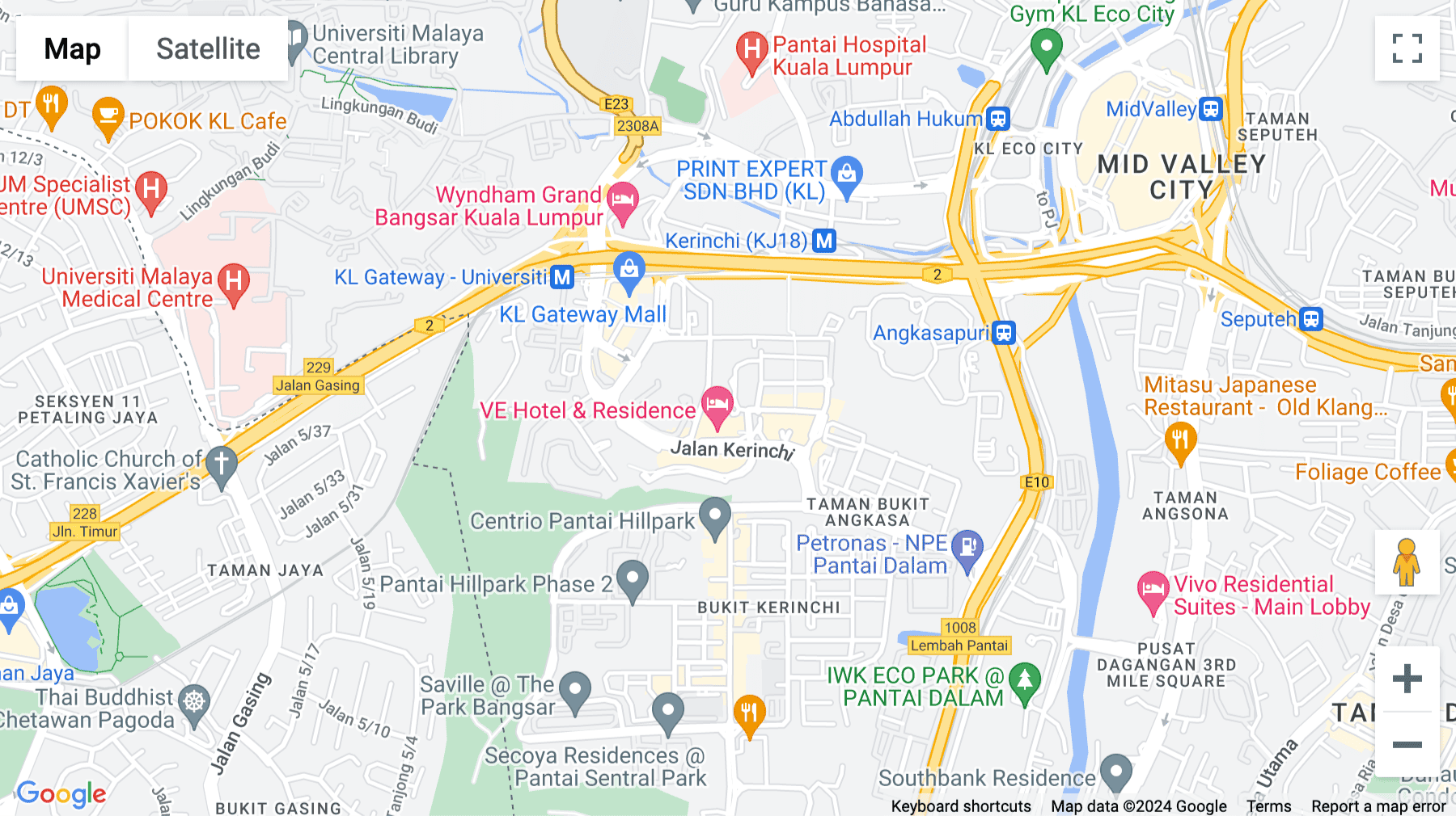 Click for interative map of Unit 32-01, Level 32, Tower B, The Vertical Corporate Towers, Avenue 10, Bangsar South, No.8 Jalan Kerinchi, Kuala Lumpur