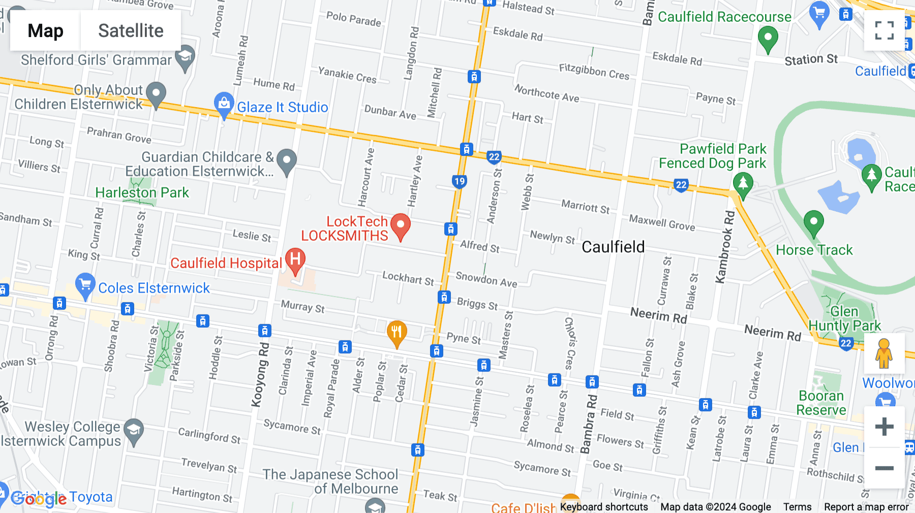 Click for interative map of 242 Hawthorn Road, Caulfield, Melbourne, Australia, Victoria, Caulfield