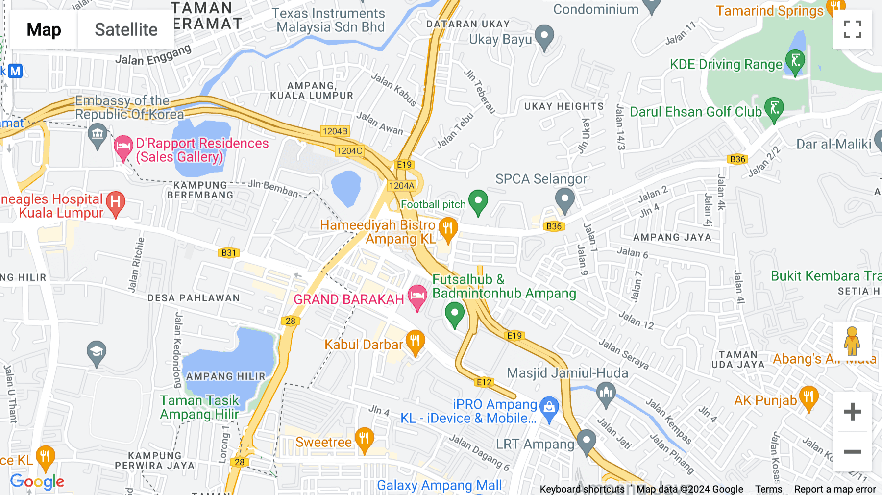 Click for interative map of 1st Floor Phase 2 Petronas Station, Lot 36904 Jalan Kolam Air Lama, Ampang, Selangor, Kuala Lumpur