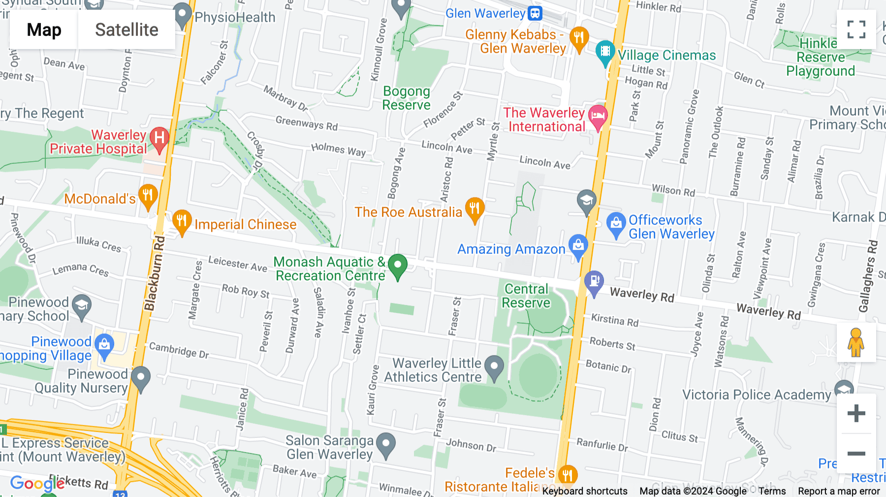 Click for interative map of Waverley Business Centre, 21-23 Aristoc Road, Glen Waverley, Melbourne, Glen Waverley