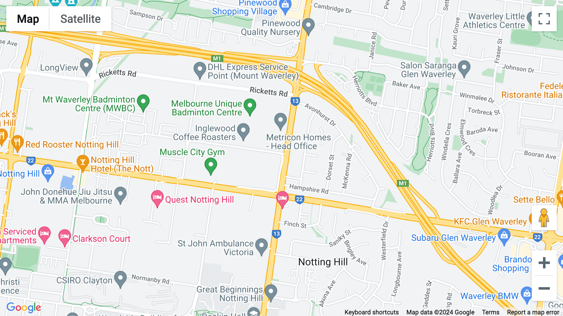 Click for interative map of Level 2, 541 Blackburn Road, Mount Waverley, Australia, Victoria, Mount Waverley