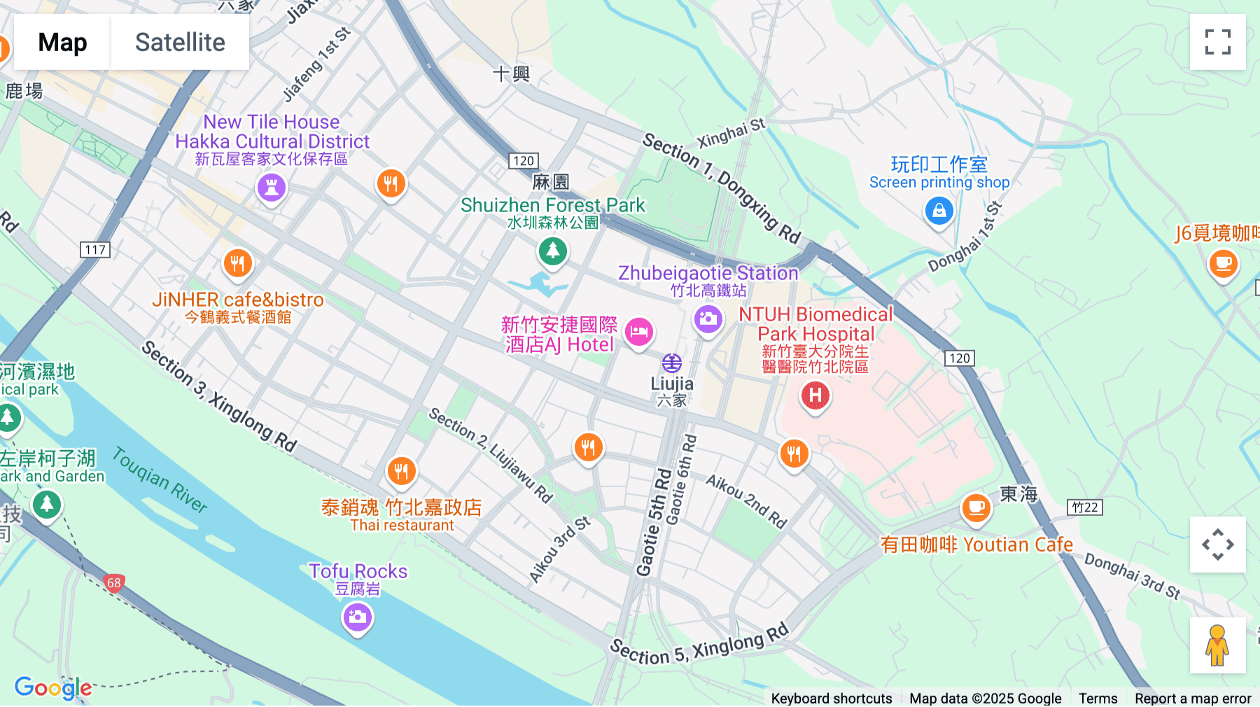 Click for interative map of 6F, No.168, Sec. 2, Fuxing 3rd Rd, Zhubei City, Hsinchu County 302, Taiwan (R.O.C.), Hsinchu