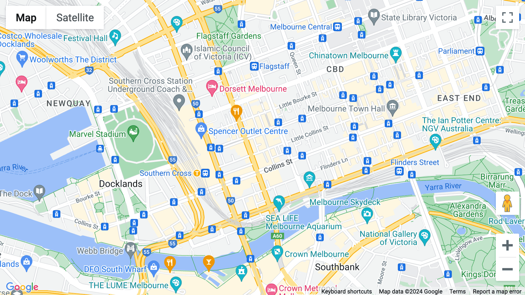 Click for interative map of Level 1, Exchange Tower, 530 Little Collins Street, Melbourne, Australia, Melbourne