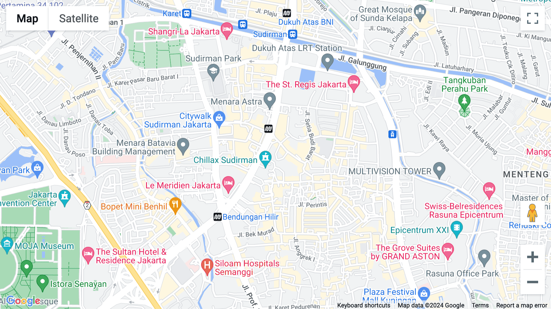 Click for interative map of Sinarmas MSIG Tower, Jl. Jend. Sudirman Kav. 21, Setiabudi, RT.10/RW.1, Karet, Setia Budi Kota Jakarta Selatan, Daerah Khusus Ibukota, Jakarta