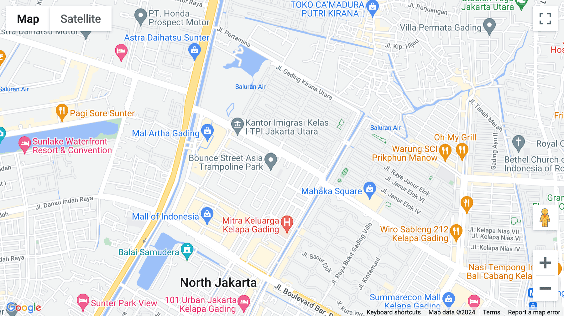 Click for interative map of RT.18/RW.8, West Kelapa Gading, Kelapa Gading, Jakarta