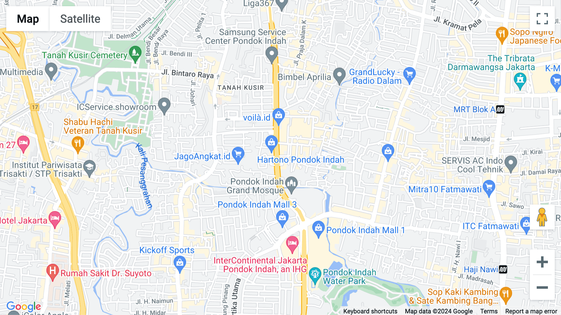 Click for interative map of Jl. Sultan Iskandar Muda No.17 B, Jakarta