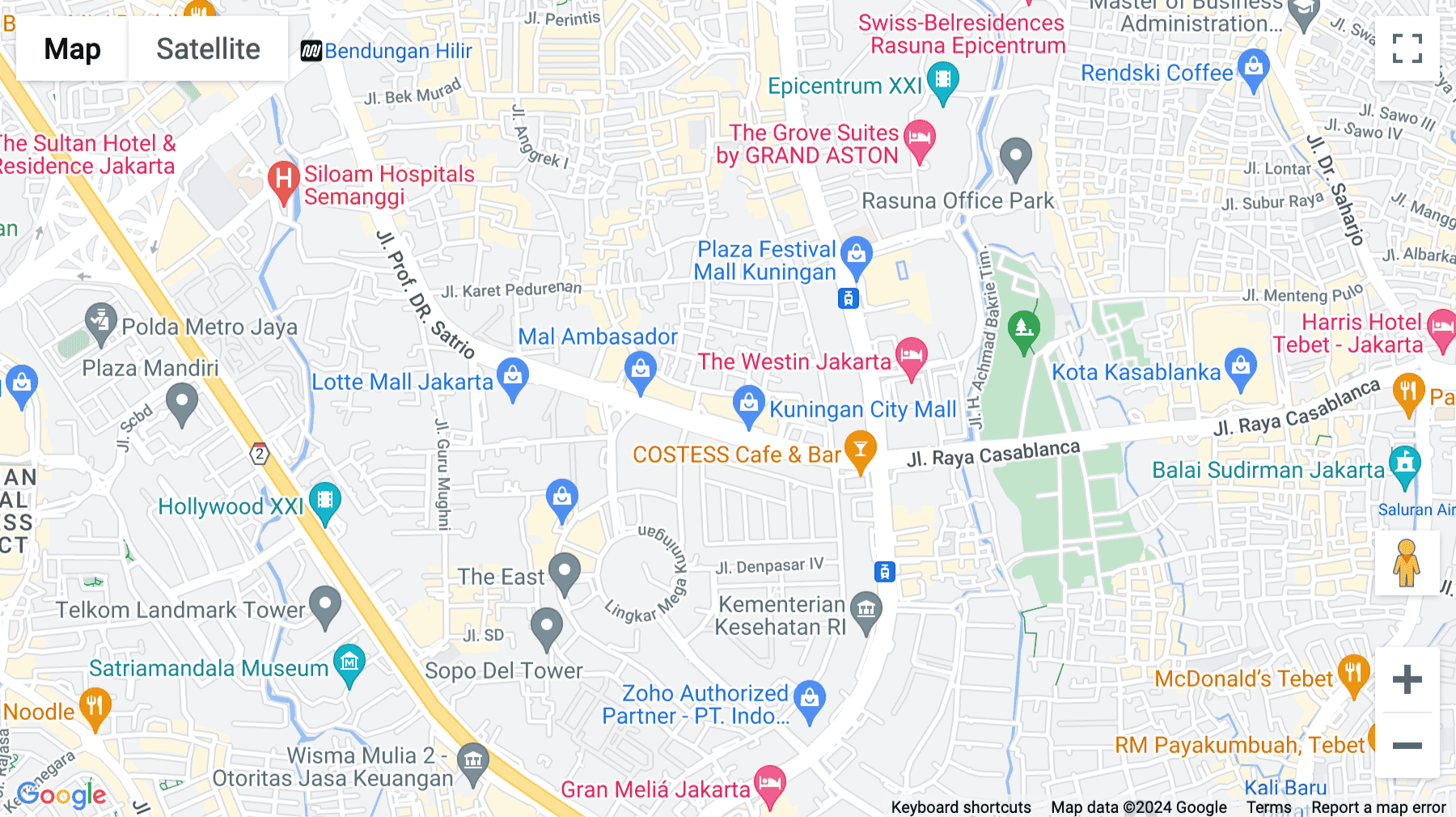 Click for interative map of 36th Floor, RT.14/RW.4, Kuningan, Karet Kuningan, Setia Budi, Jakarta
