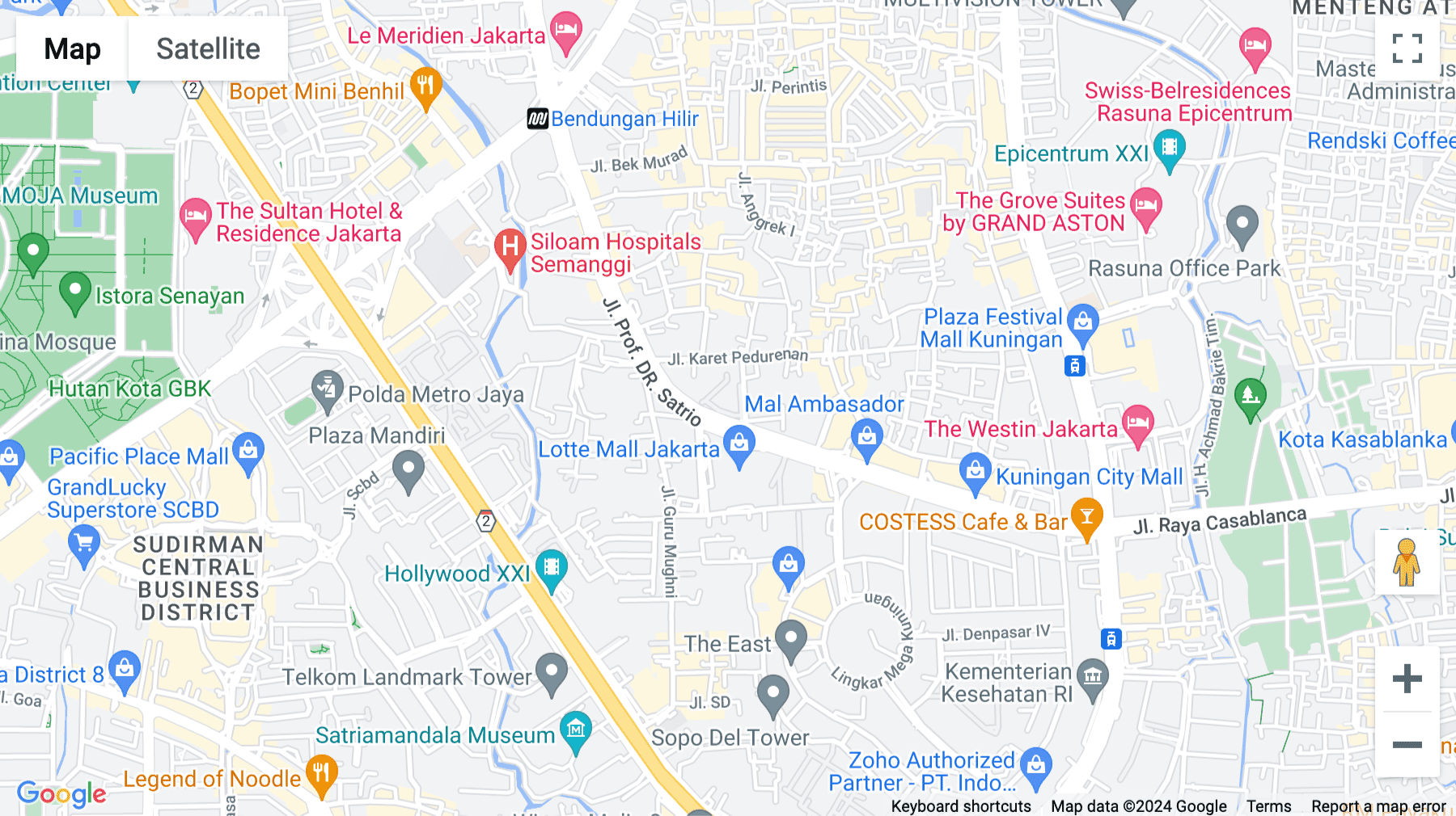 Click for interative map of Segitiga Emas Business Park, Jl. Prof. Dr. Satrio, Kuningan, Jakarta Selatan, Jakarta