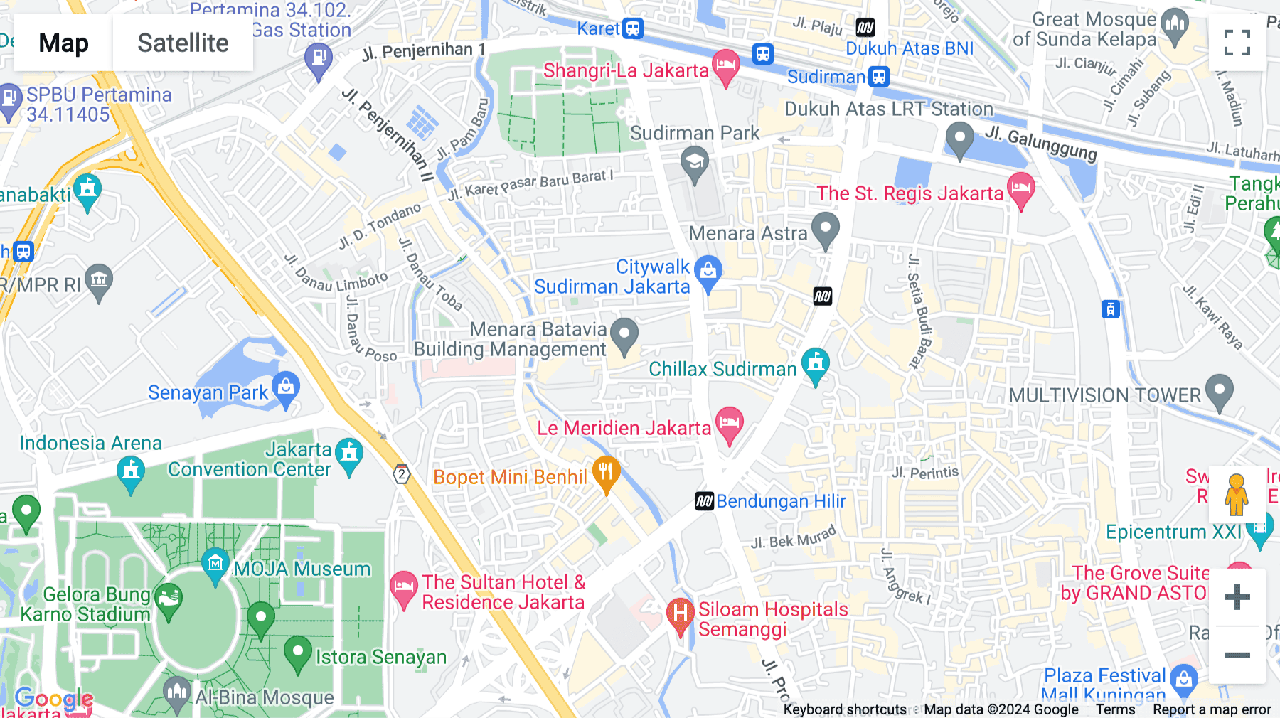 Click for interative map of Jl. KH Mas Mansyur Kav. 126, The City Center, Batavia, Jakarta