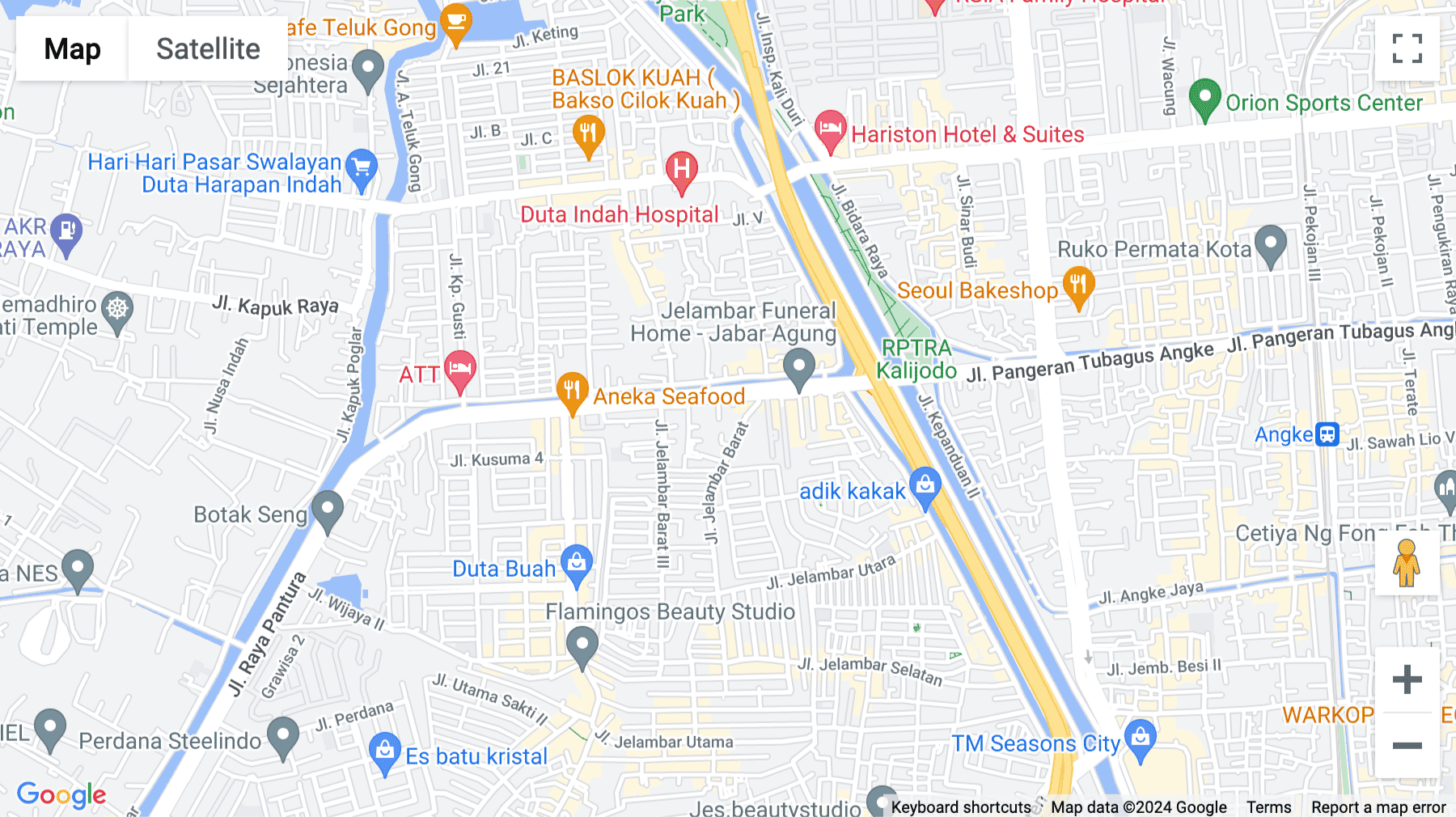 Click for interative map of Jl. S. Parman Kav. 28, Slipi, Grogol West Jakarta, Jakarta