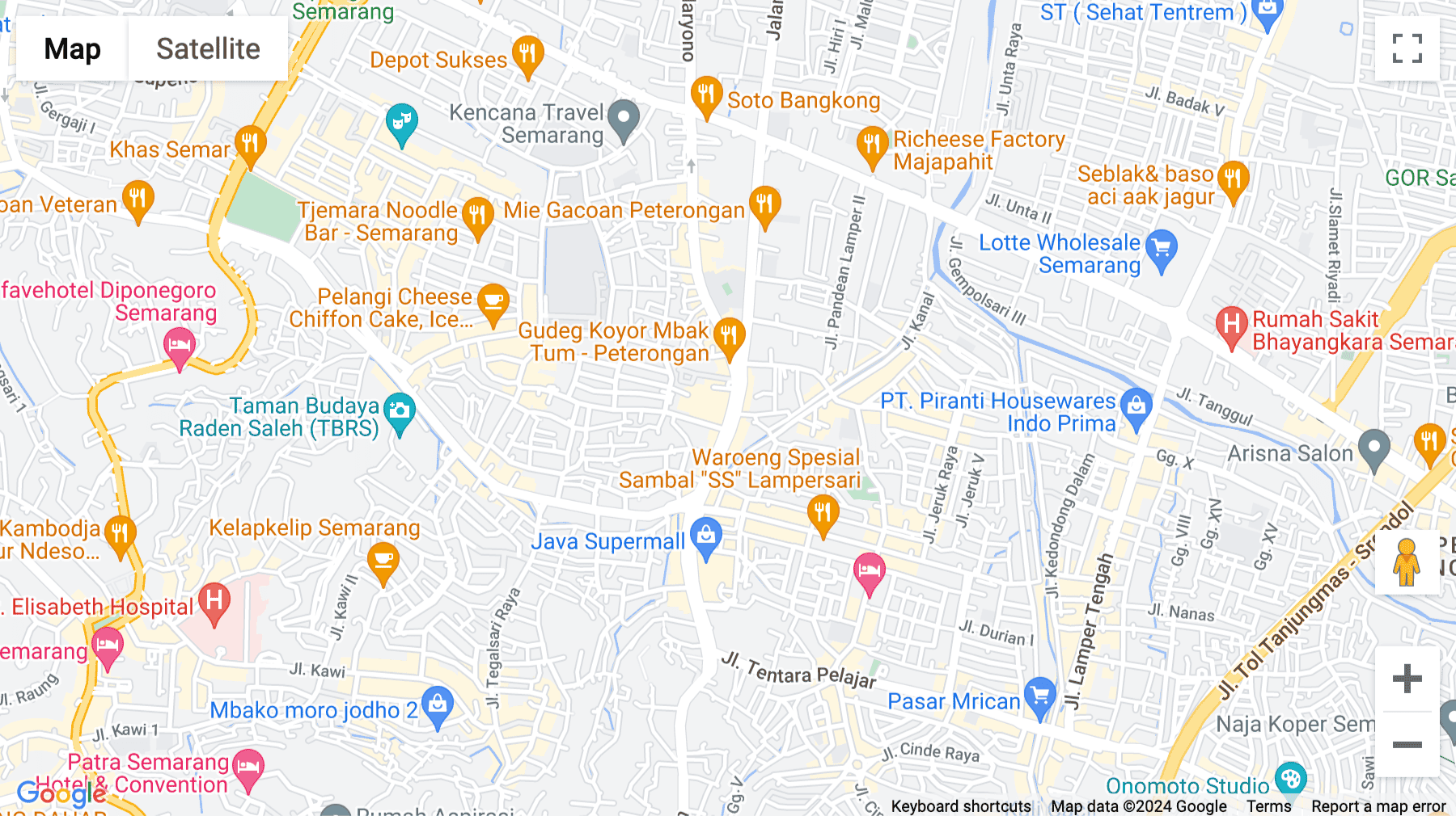 Click for interative map of Ruko Peterongan Plaza (Blok C-2), Jl. MT. Haryono No.719, Wonodri, Semarang Sel., Semarang