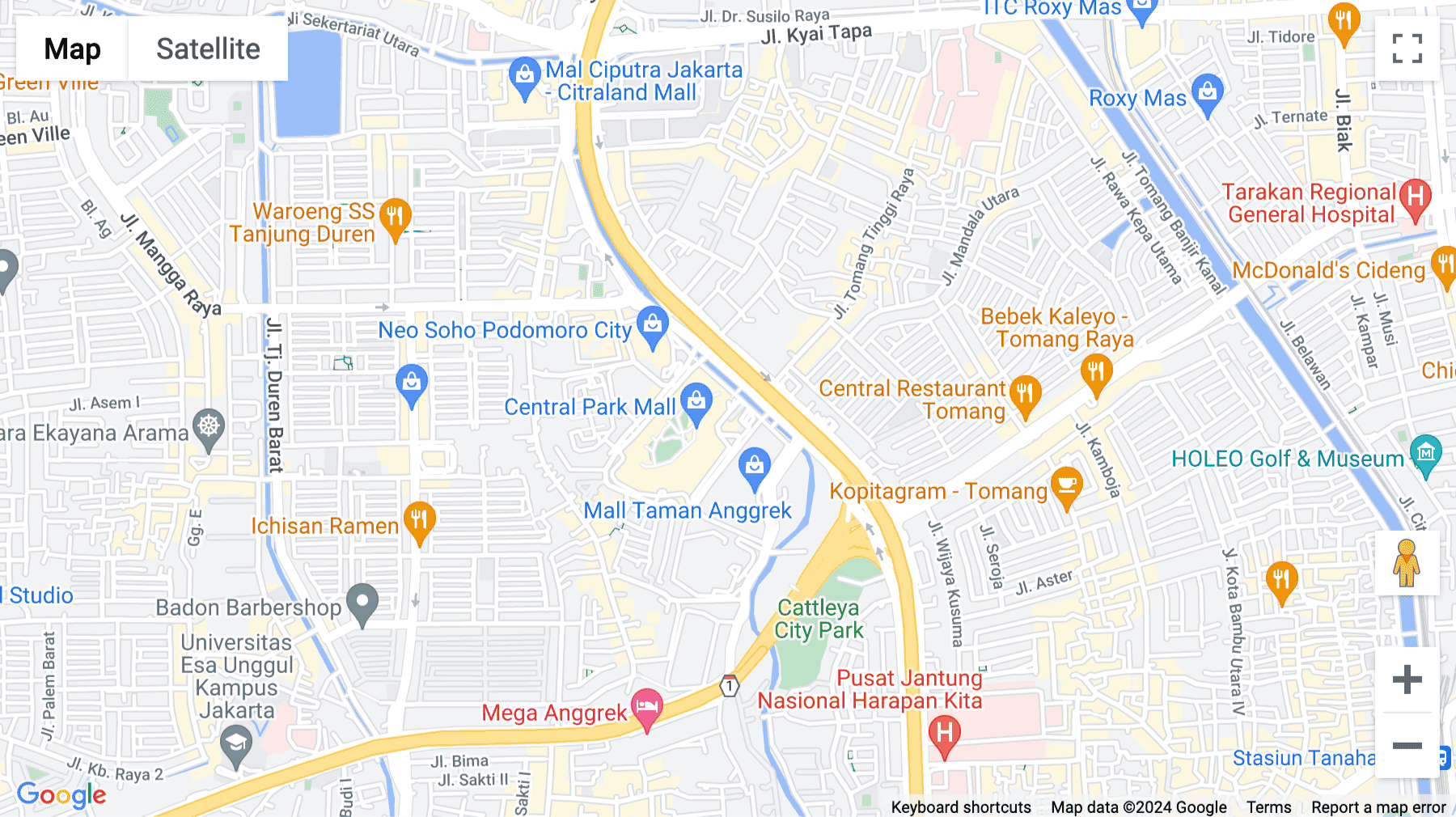 Click for interative map of Jalan S Parman, Central Park, APL Tower Level 7, Jakarta Barat, Jakarta