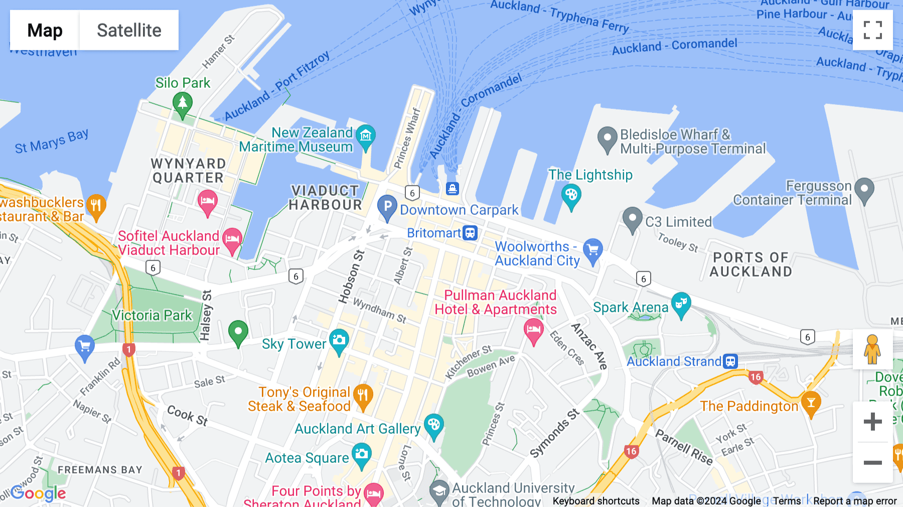 Click for interative map of Commercial Bay Tower, Level 18, 11-19 Customs Street, Auckland