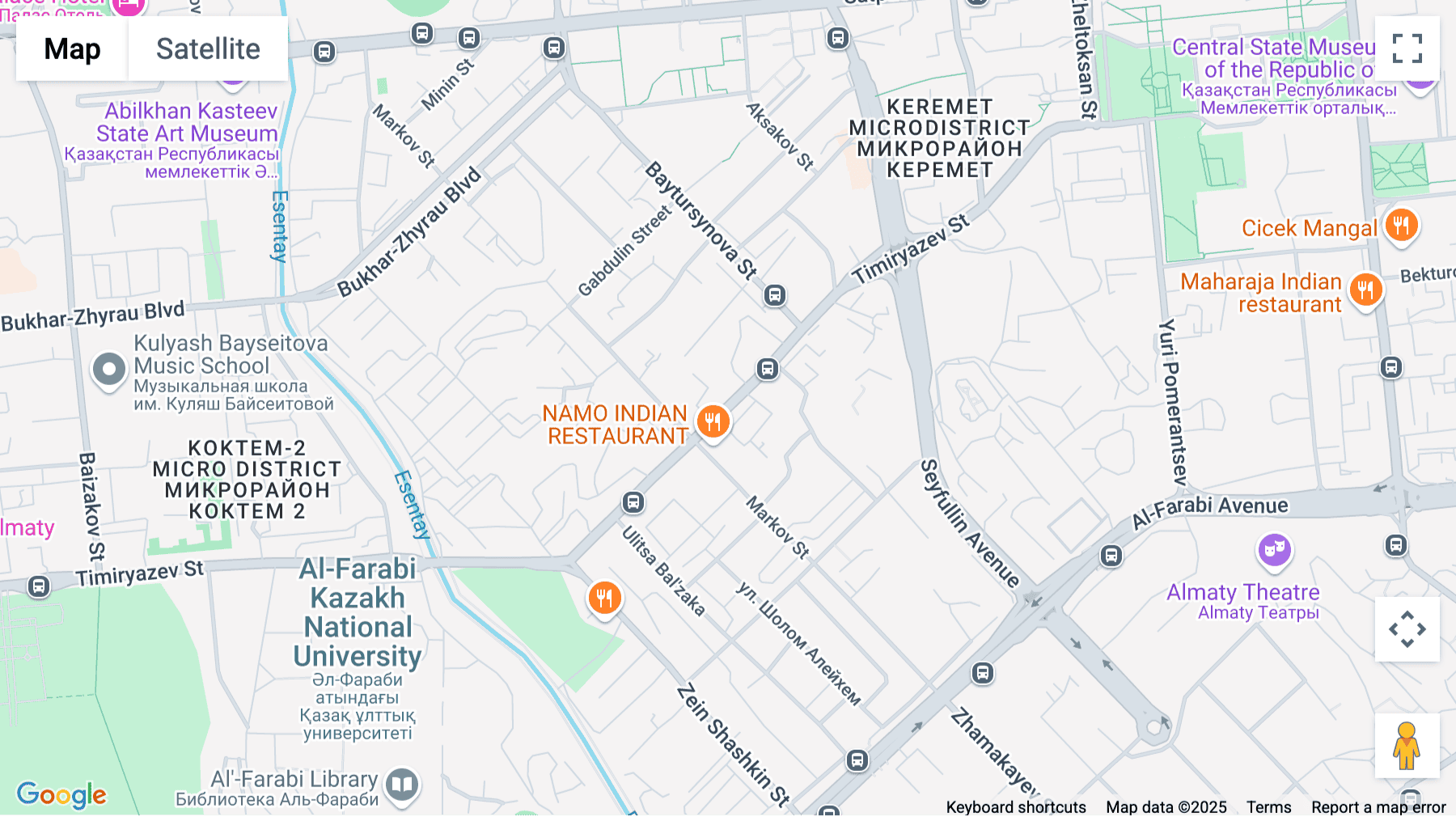 Click for interative map of 26/29 Timiryazeva Street, BNC Plaza, 7th Floor, Almaty