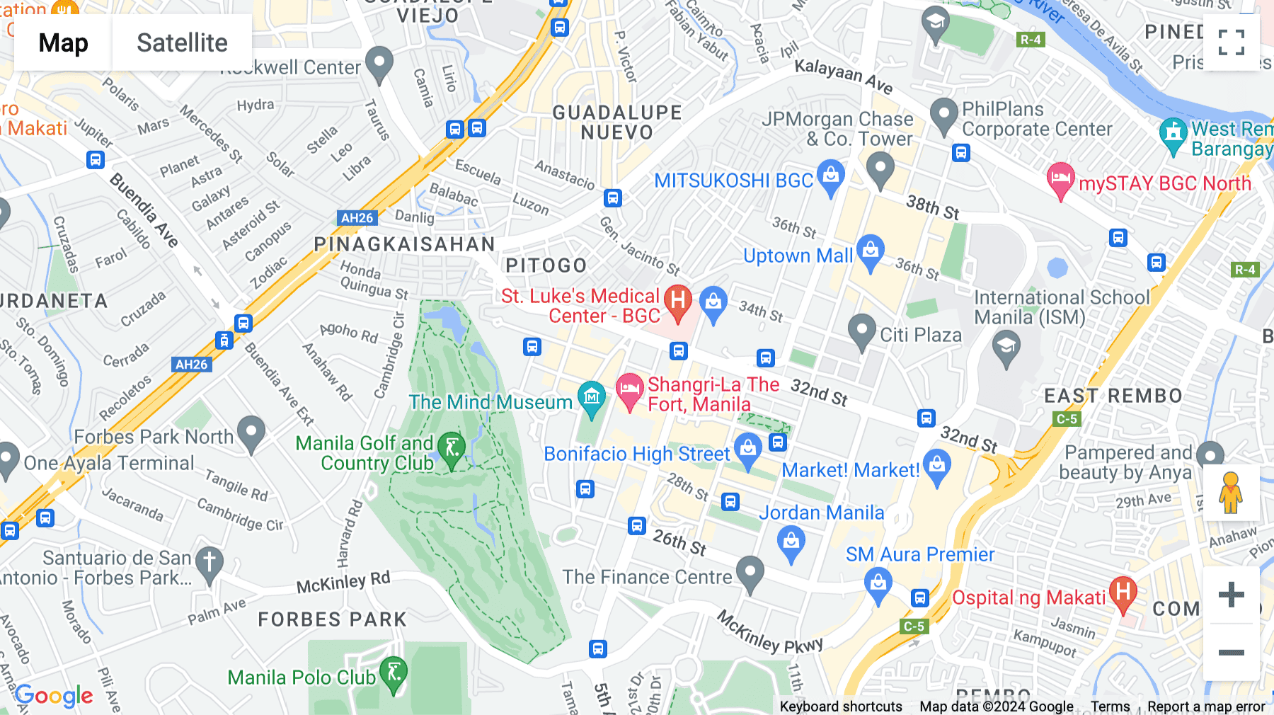 Click for interative map of Level 10-1, 31st Street & 3rd Avenue, Bonifacio Global City, Taguig