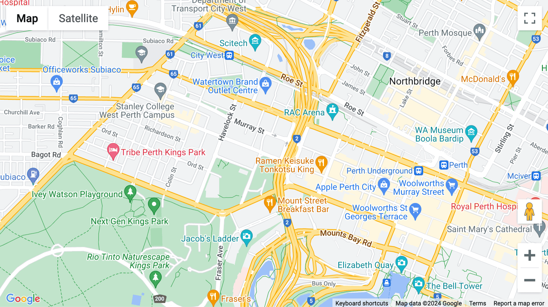 Click for interative map of Level 3, 1060 Hay Street,, Perth