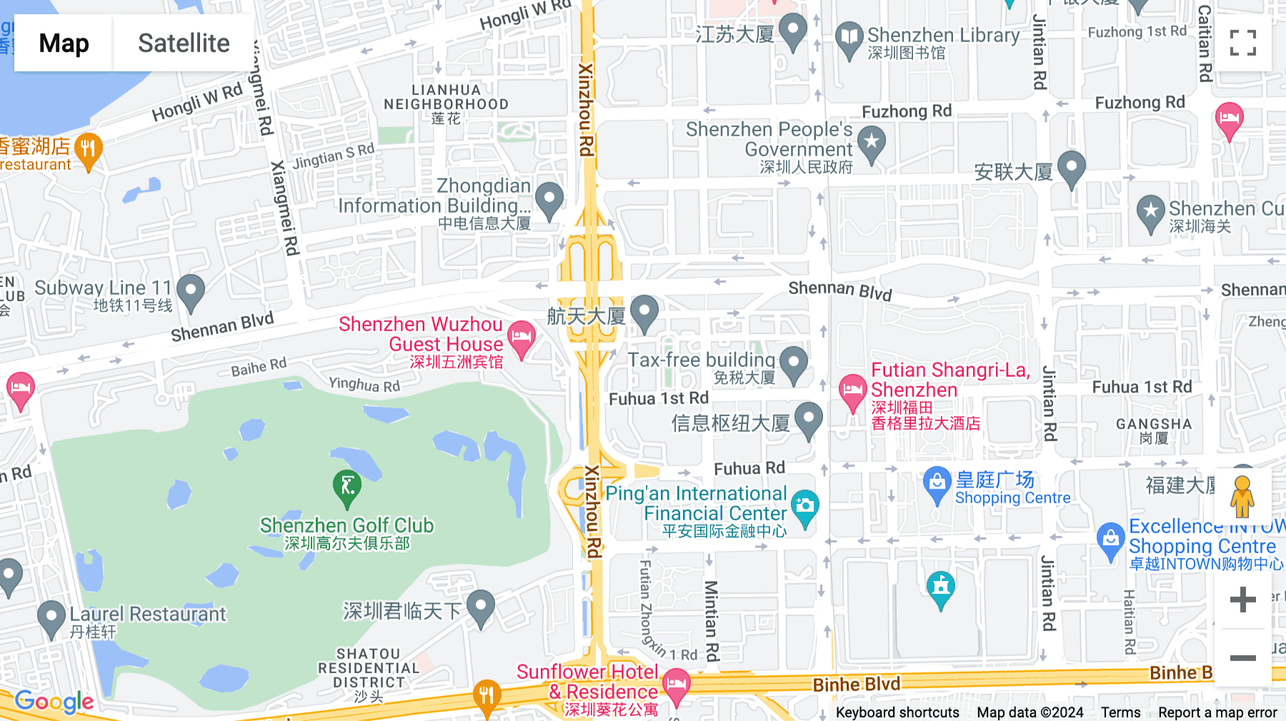 Click for interative map of 21-23F, Zhuoyue Mansion, No. 98, Fuhua 1st Road, Futian District, Shenzhen