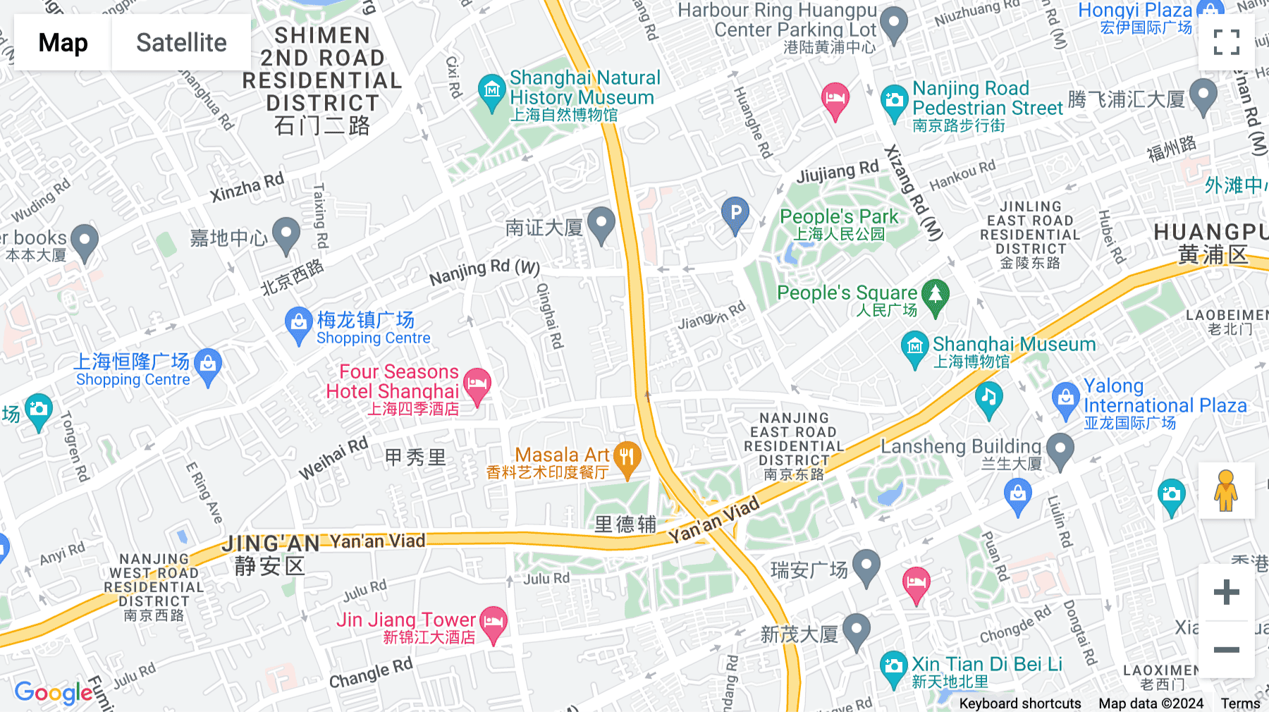 Click for interative map of WeWork China Merchants Plaza, 333 Cheng Du Bei Lu, Shanghai, Shanghai