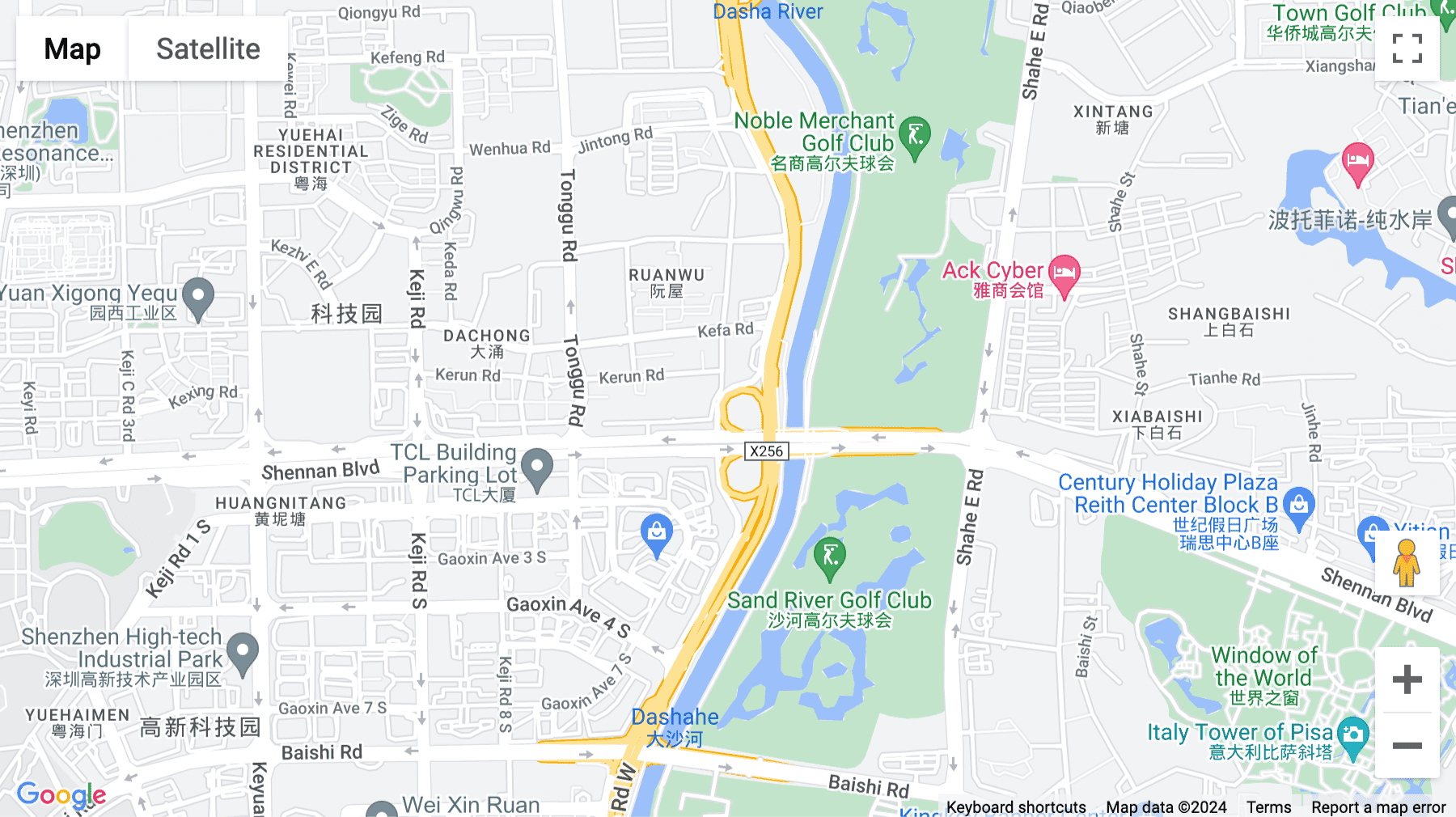 Click for interative map of 1-3/F, WeWork CR Land Tower D, 19 Kefa Road CR Land Tower D, Shenzhen, Shenzhen