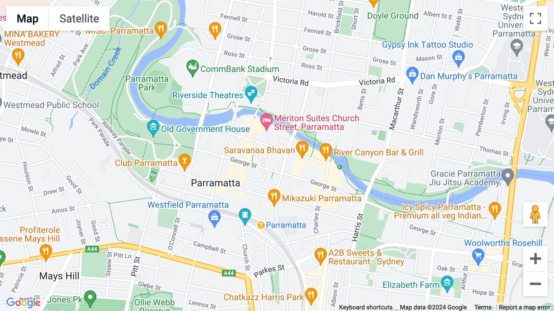 Click for interative map of Level 7, 91 Phillip Street, Parramatta, Sydney, Australia, New South Wales, Parramatta
