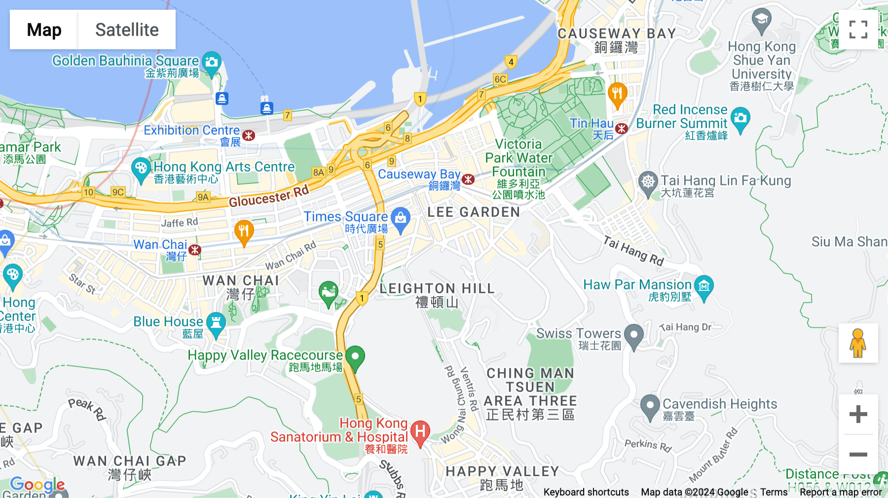 Click for interative map of Levels 14, 15 & 20, East Exchange Tower, 38-40 Leighton Road, Causeway Bay, Hong Kong