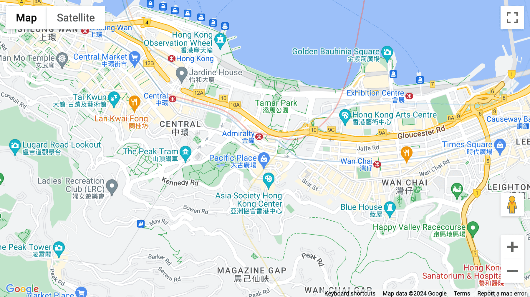 Click for interative map of Unity Center, 95 Queensway, Admiralty, Hong Kong