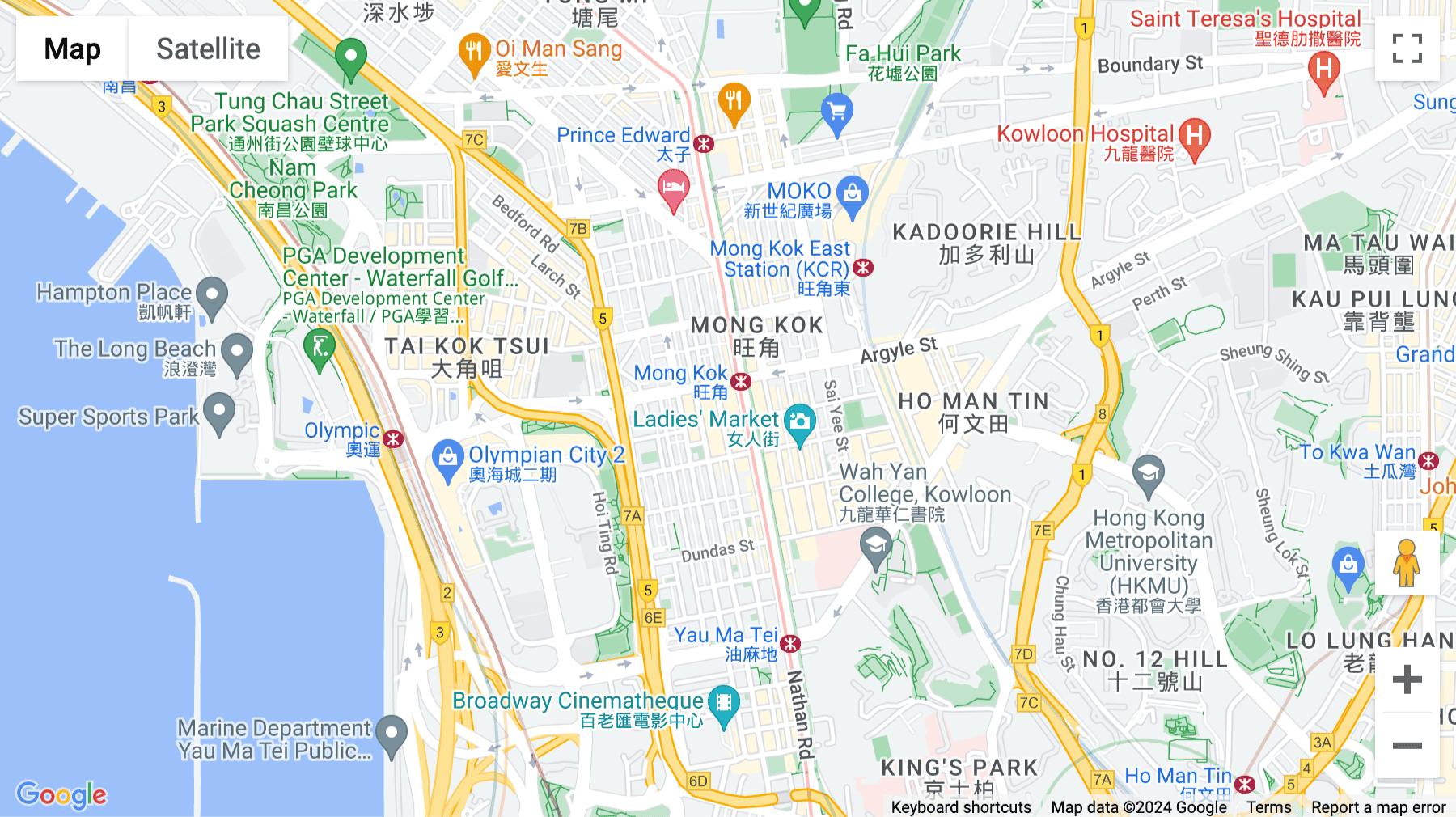 Click for interative map of 48/F Langham Place Office Tower, 8 Argyle Street, Kowloon, Hong Kong