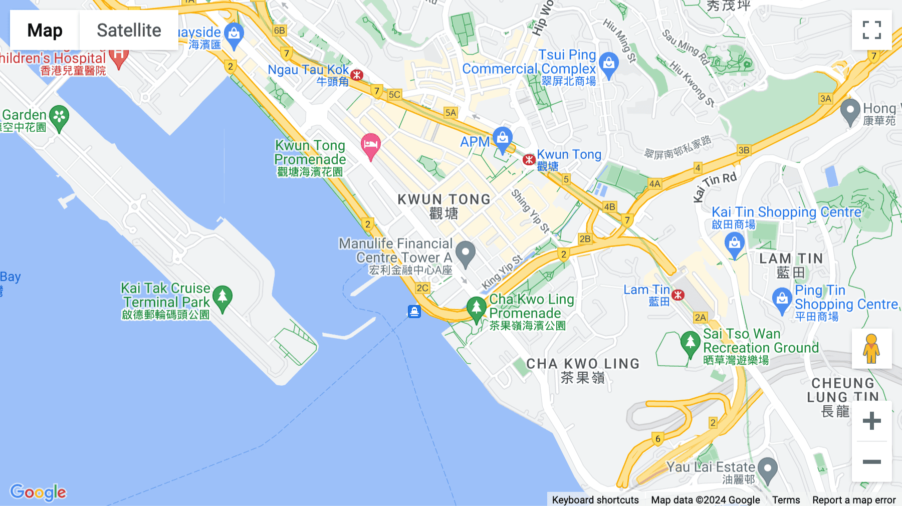 Click for interative map of Unit F, 2/F, Mai Tak Industrial Building, 221 Wai Yip Street, Kwun Tong, Kowloon, Hong Kong
