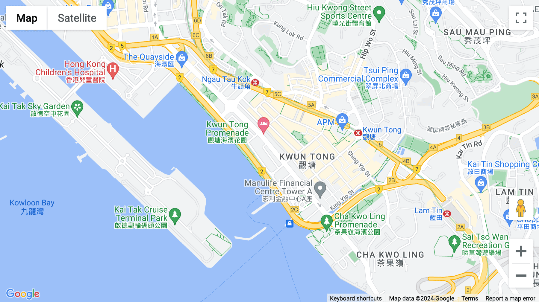 Click for interative map of 7F & 8F Mai Hong Industrial Building, 160 Wai Yip Street, Kwun Tong, Kowloon, Hong Kong