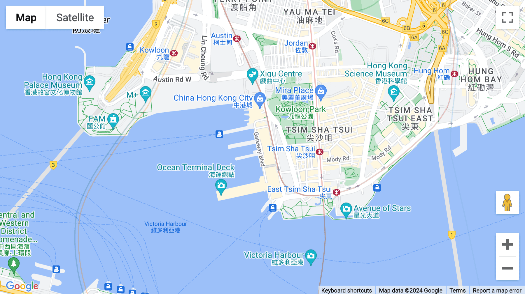 Click for interative map of 29th and 30th floor, The Gateway Tower 5, 15 Canton road, Tsim sha Tsui, Hong Kong