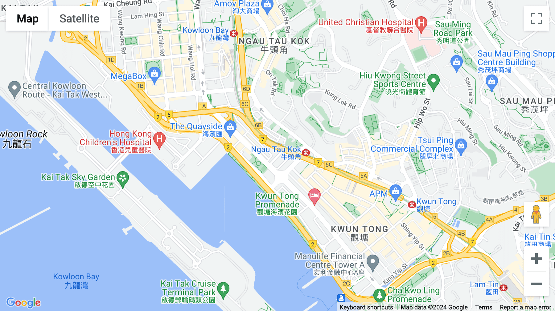 Click for interative map of Unit A, 8F, Chuan Yuan Factory Building, 342-344 Kwun Tong Road, Ngau Tau Kok, Hong Kong