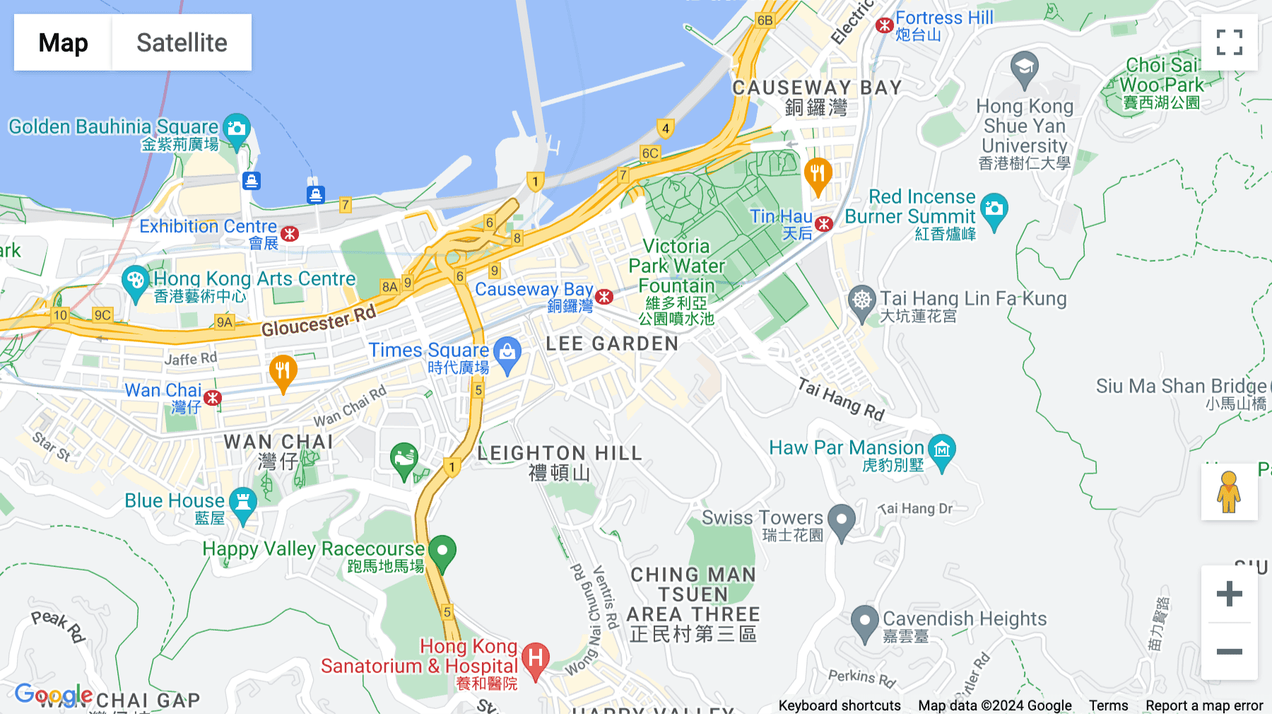 Click for interative map of Level 15-16, Lee Garden Two, 28 Yun Ping Road, Causeway Bay, Hong Kong