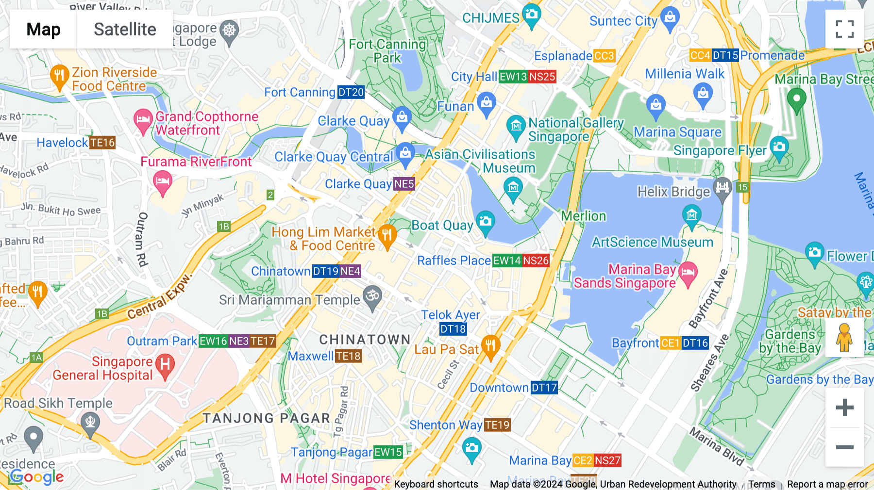 Click for interative map of 1 George Street, Level 10, Singapore, Singapore