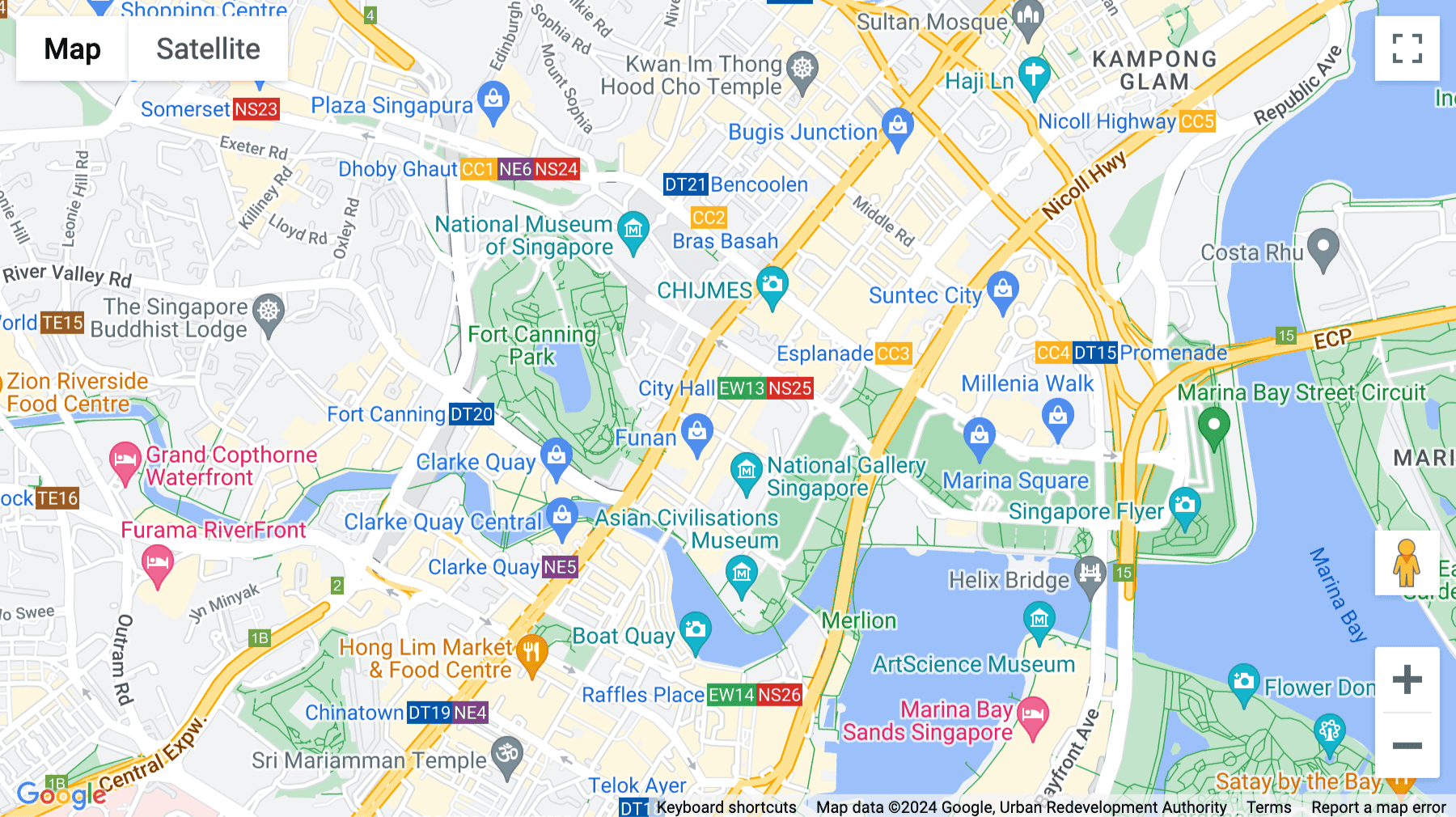 Click for interative map of 111 North Bridge Road, No.21-01 Peninsula Plaza, Singapore, Singapore