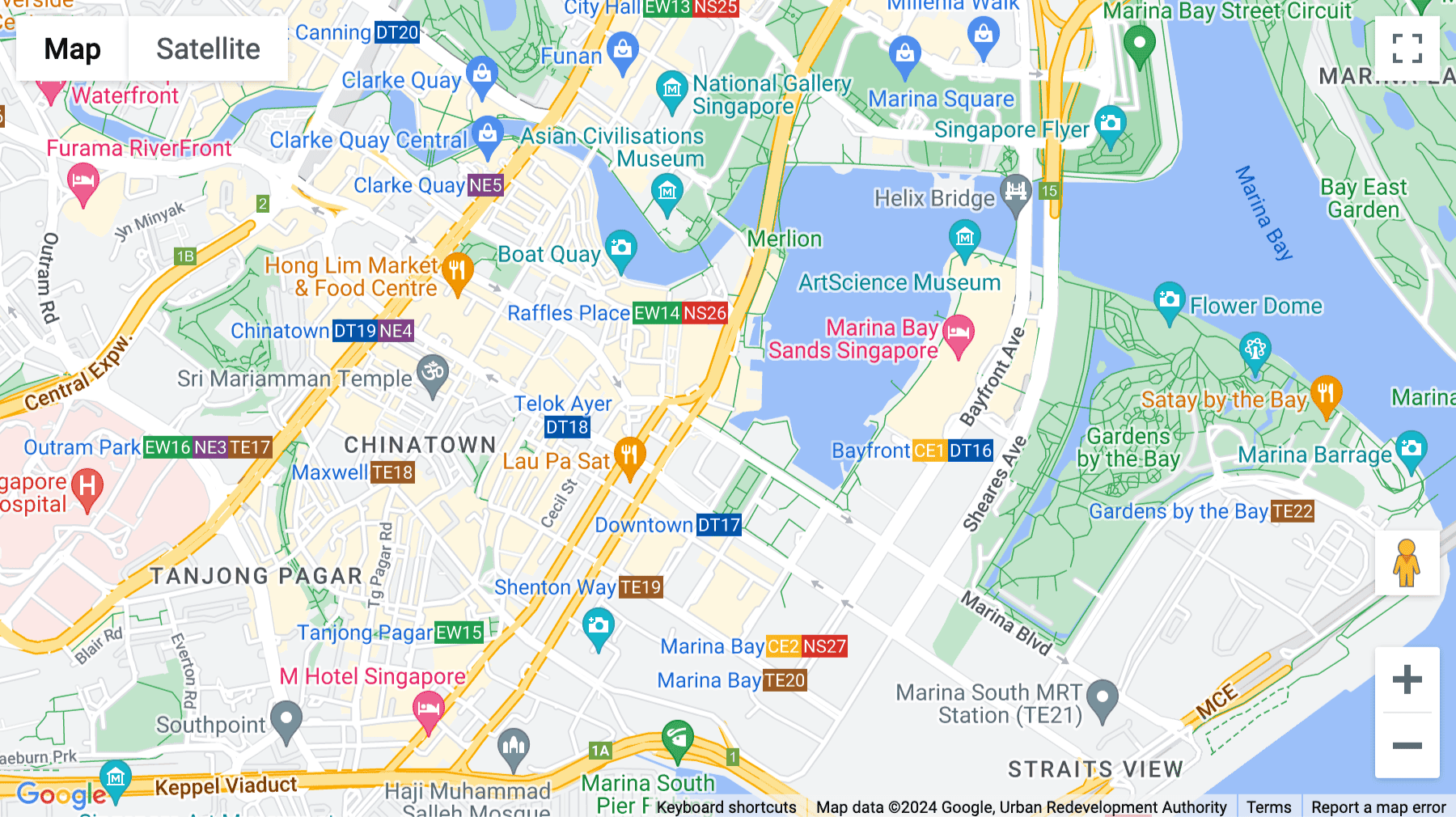 Click for interative map of 1 Marina Boulevard, Level 20, Singapore