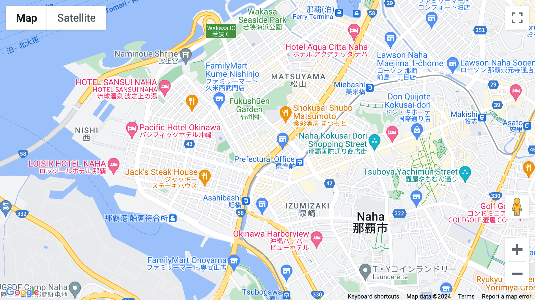 Click for interative map of 5F COI Naha Building, 2-3-15 Kume, Naha-shi, Okinawa