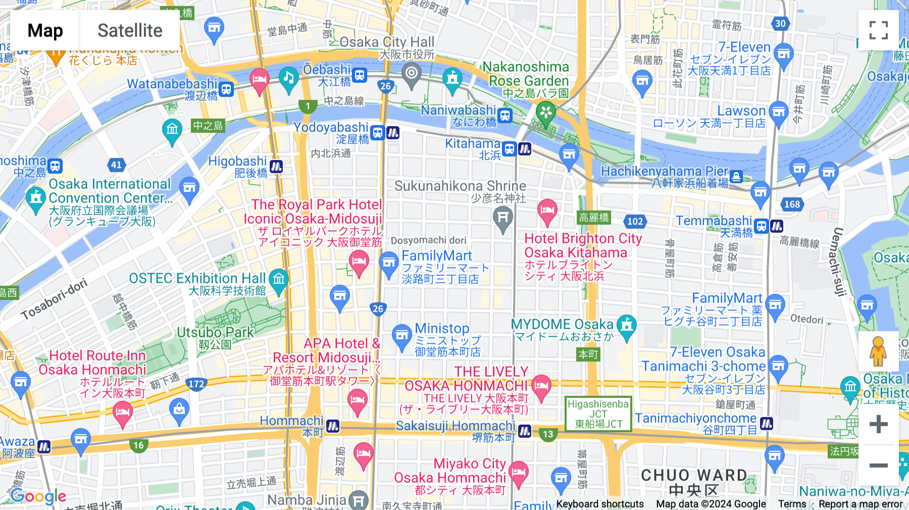 Click for interative map of Hiranomachi Century Building 2F/3F, 2-5-8, Hiranomachi, Chuou-Ku, Osaka-Shi, Osaka