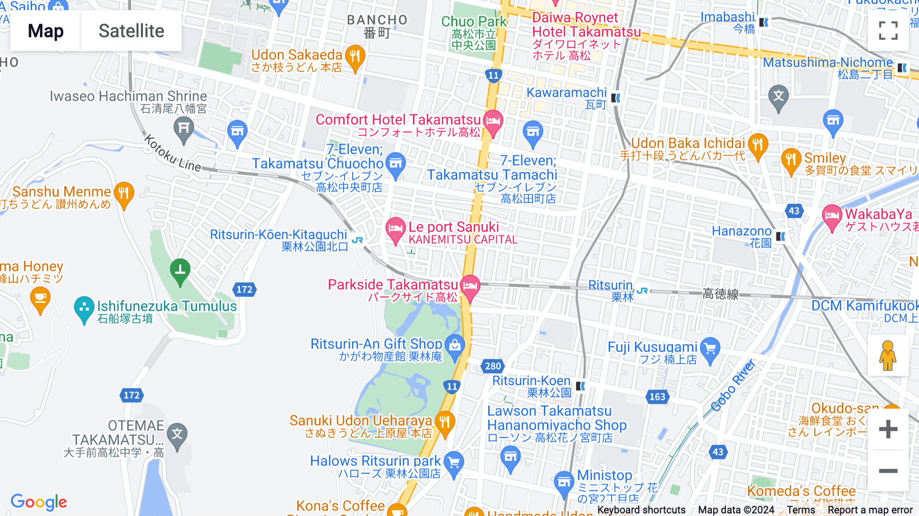 Click for interative map of Takamatsu Plaza Building 3-4/F, 29-5, Nakano- Cho, Takamatsu-Shi, Kagawa, Kagawa