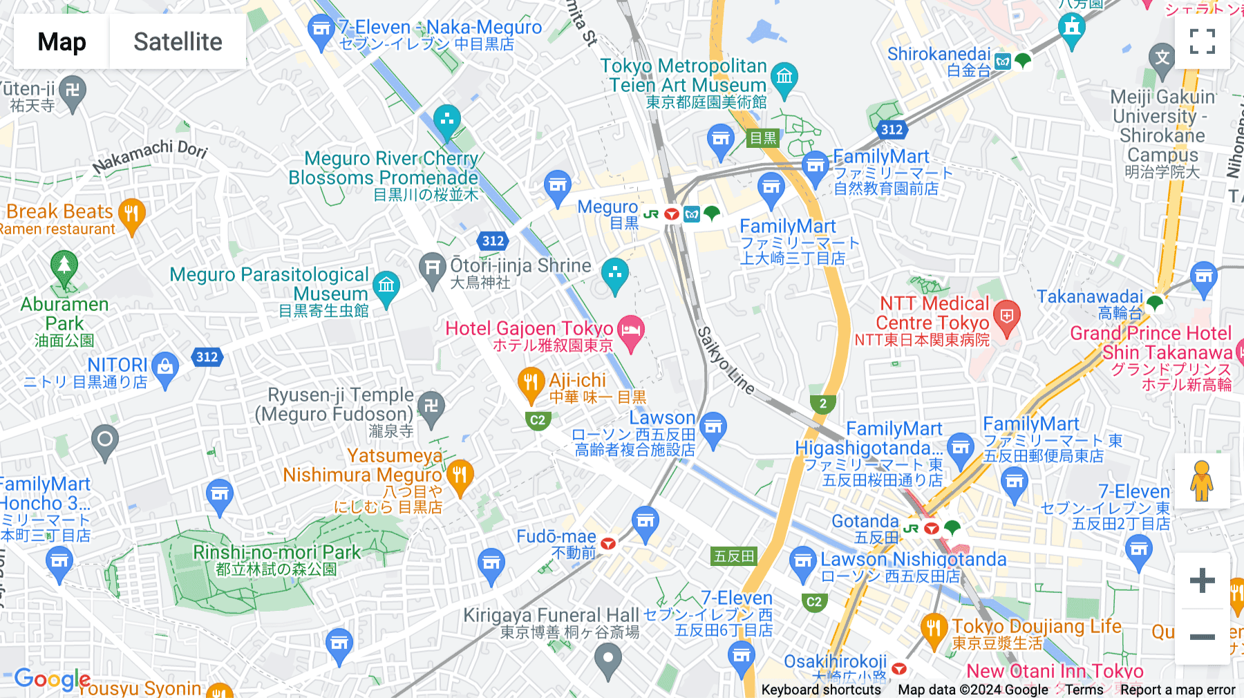 Click for interative map of 7F, Meguro Arco Tower, 1-8-1 Shimomeguro, Meguro-ku, Tokyo, Tokyo