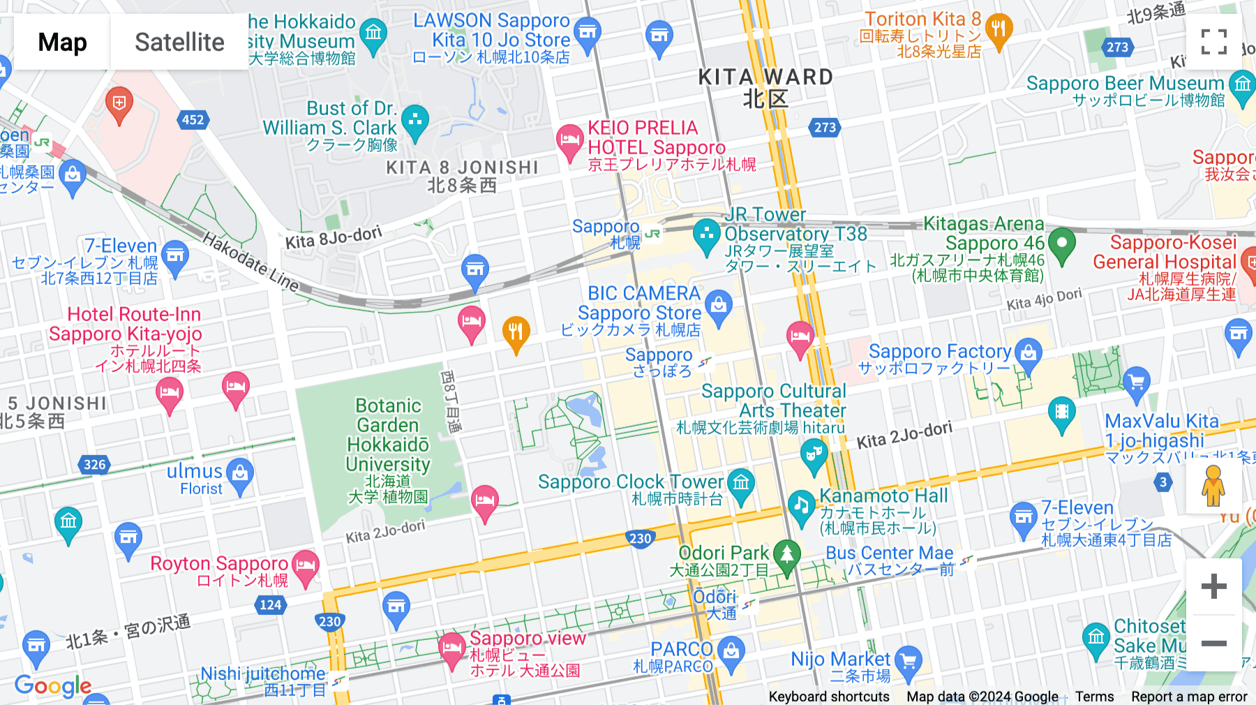 Click for interative map of 1-3F, MMS Sapporo Ekimae bldg, 1-7, Kita 4 jo Nishi 4 cho-me, Chuo-ku, Sapporo