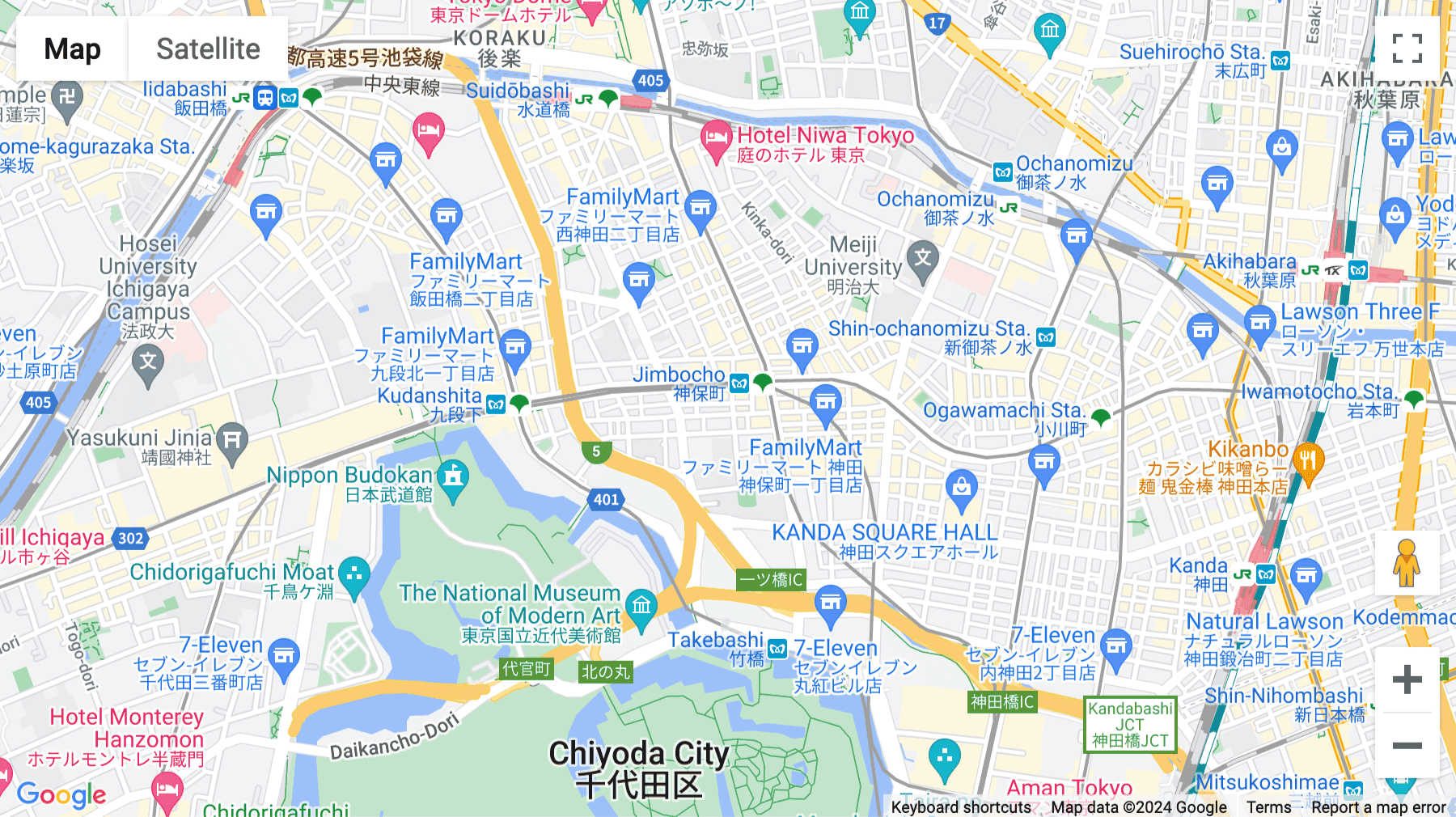 Click for interative map of 2 Chome-11-15 Kanda Jimbocho, Chiyoda-ku, Tokyo, Tokyo