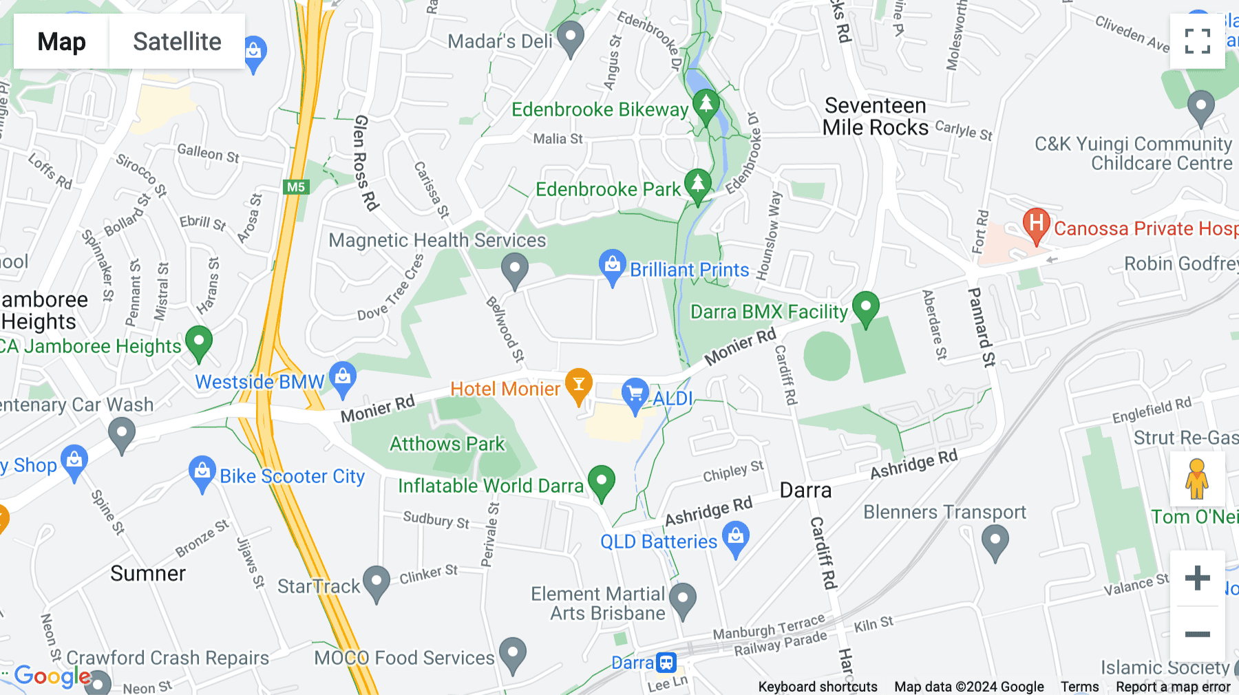 Click for interative map of Unit 1, 120 Bluestone Circuit, Seventeen Mile Rocks, Brisbane
