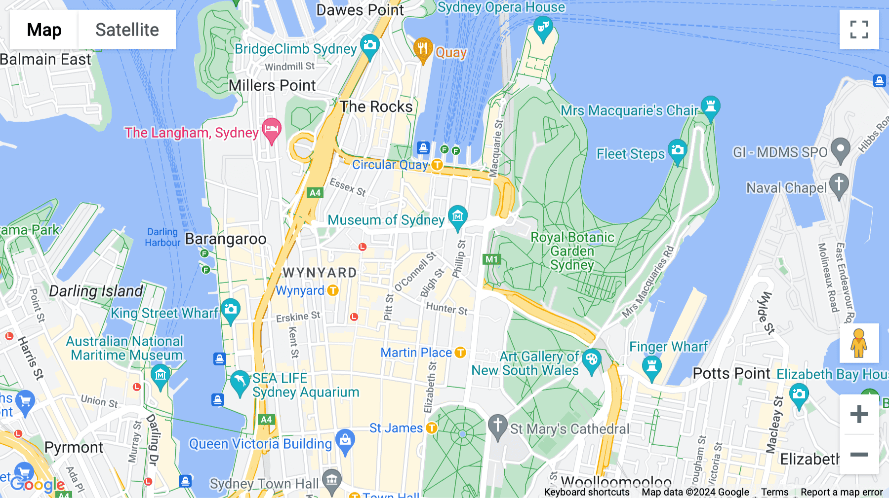 Click for interative map of Level 15, 1 Farrer Place, Sydney, Sydney